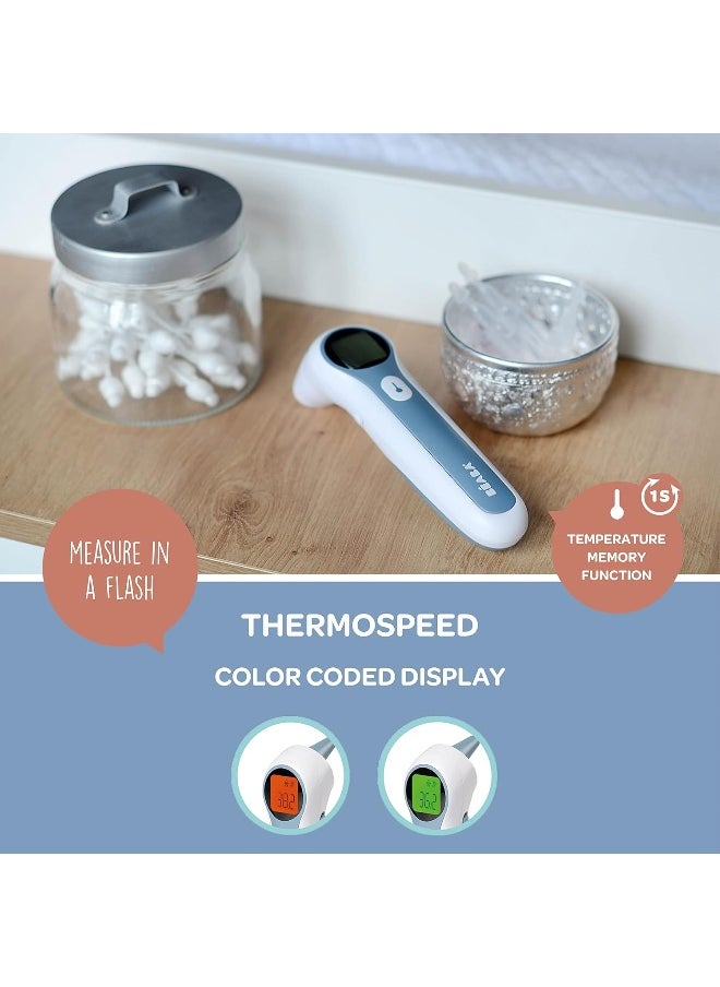 Infrared Thermometer For Adults, Childrens And Baby 3 In 1 : Forehead, Ear And Environment Mode Digital Super Fast Contactless Temperature Gun Thermospeed