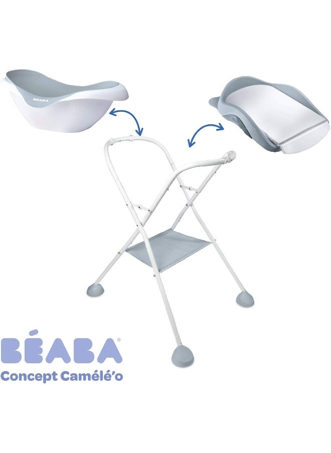 Baby Bath Non-Slip And Comfortable Ergonomic And Multi-Functional Soft And Flexible Material Drain Plug Camélé'O Made In France Pink