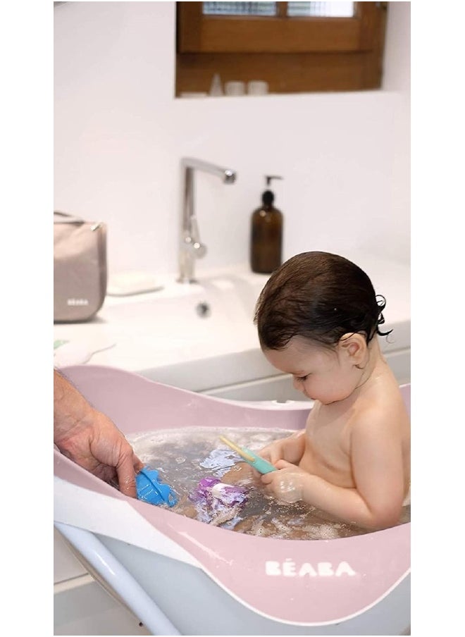Baby Bath Non-Slip And Comfortable Ergonomic And Multi-Functional Soft And Flexible Material Drain Plug Camélé'O Made In France Pink