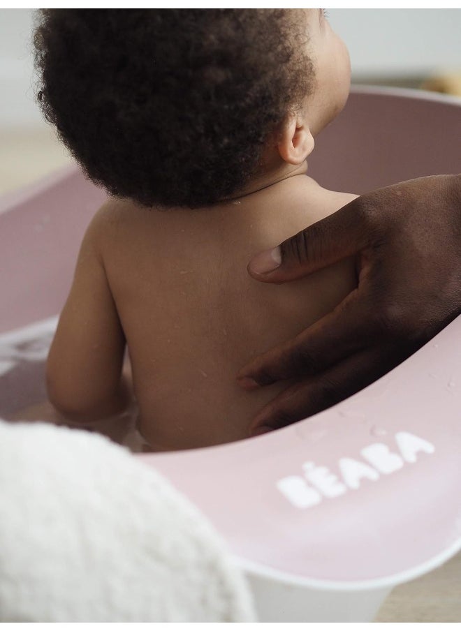 Baby Bath Non-Slip And Comfortable Ergonomic And Multi-Functional Soft And Flexible Material Drain Plug Camélé'O Made In France Pink