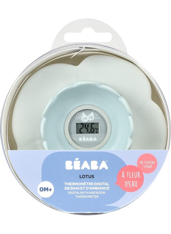 Lotus Multi-Functional Bath Thermometer Green/Blue