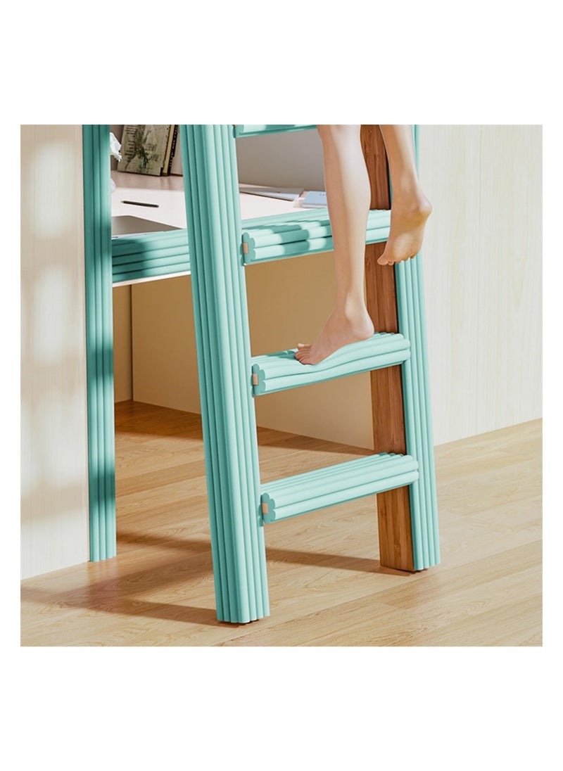 Extra Wide Soft Bunk Bed Ladder Pads Self Adhesive Foam Cover for Stairs Edges Furniture 6.5 Ft Light Green Protection