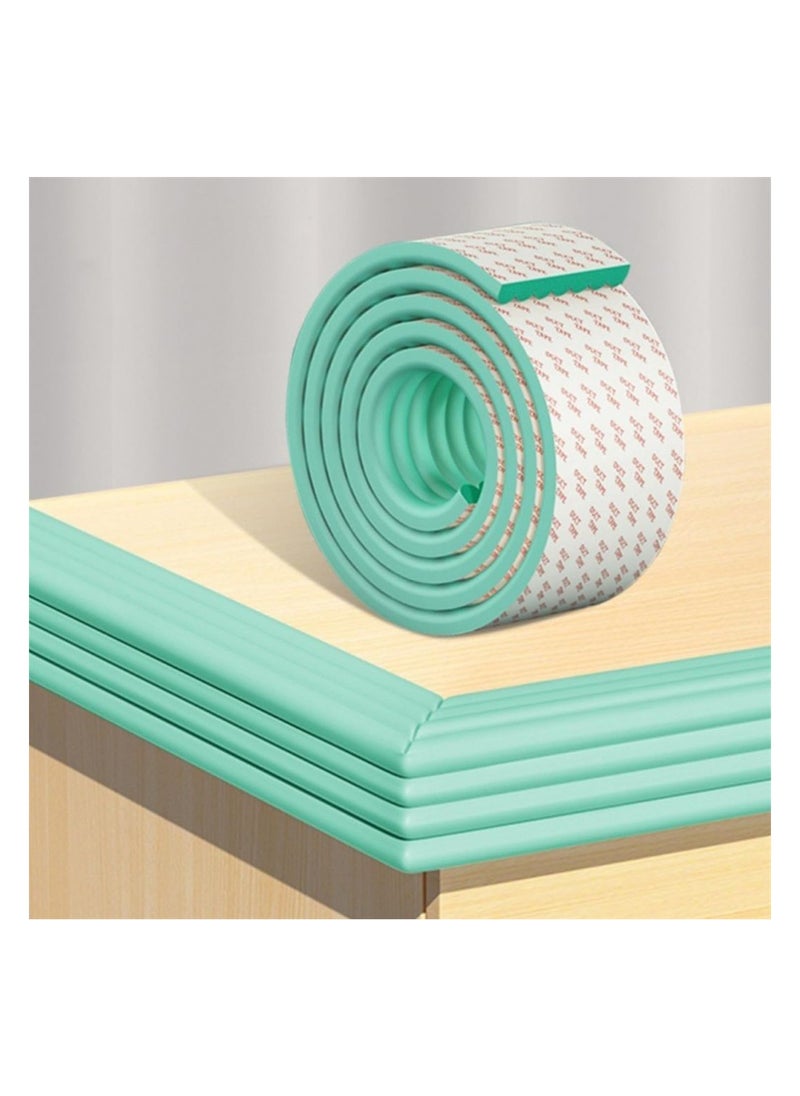 Extra Wide Soft Bunk Bed Ladder Pads Self Adhesive Foam Cover for Stairs Edges Furniture 6.5 Ft Light Green Protection