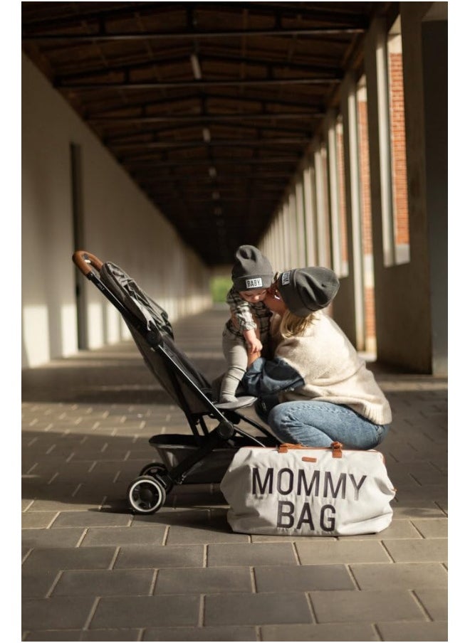 Mommy Bag, Changing Bag, Maternity Travel Bag, Large Capacity, Changing Mat, Adjustable Shoulder Strap, Divided, Cool Bag, Suitcase Passage, Jersey Grey