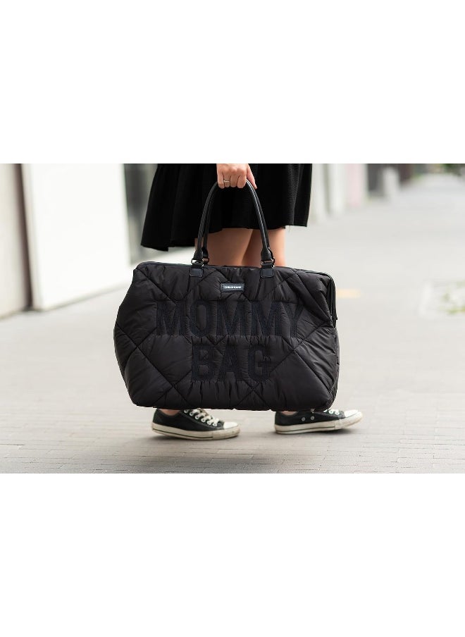 Mommy Bag Big Puffered Black