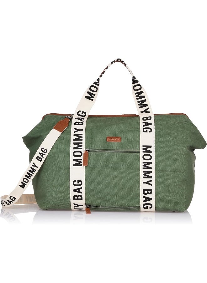 Mommy Bag, Changing Bag, Maternity Bag, Travel Bag, Large Capacity, Changing Mat, Adjustable Shoulder Strap, Compartment, Insulated Pocket, Suitcase Passage, Signature Collection Green