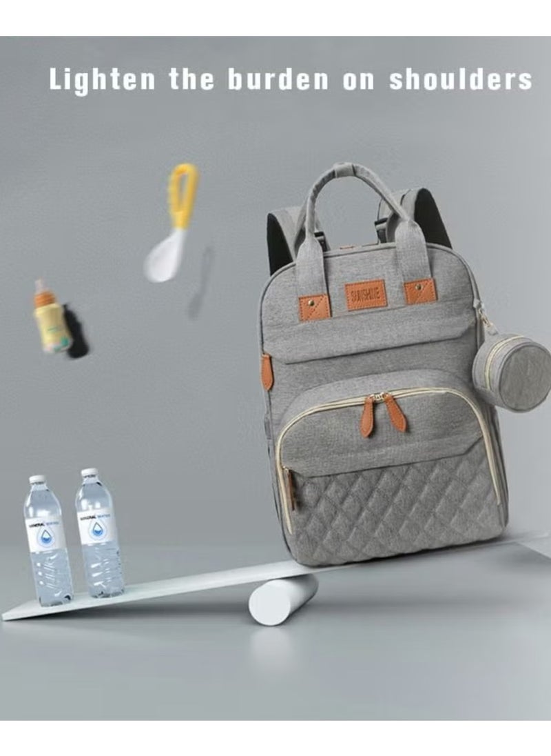 Baby Diaper Bag Backpack, Multifunction Diapers Changing Station for Boys Girls Outdoor and Travel, Infant Shower Gifts, Large Capacity, 900d Oxford, USB Port