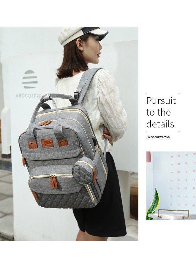 Baby Diaper Bag Backpack, Multifunction Diapers Changing Station for Boys Girls Outdoor and Travel, Infant Shower Gifts, Large Capacity, 900d Oxford, USB Port