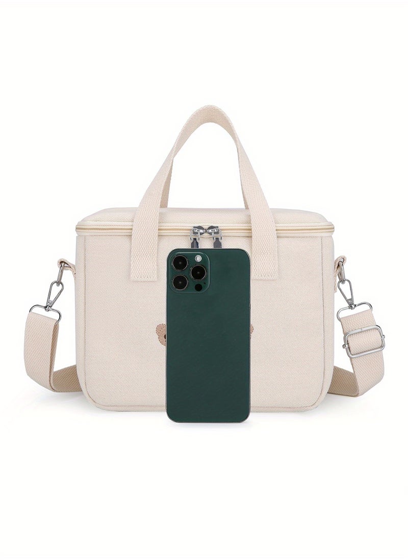 Stylish Mommy Crossbody Bag - Waterproof, Spacious Multifunctional Maternity Bag with Insulated Pockets for Breast Pump u0026 Bottles