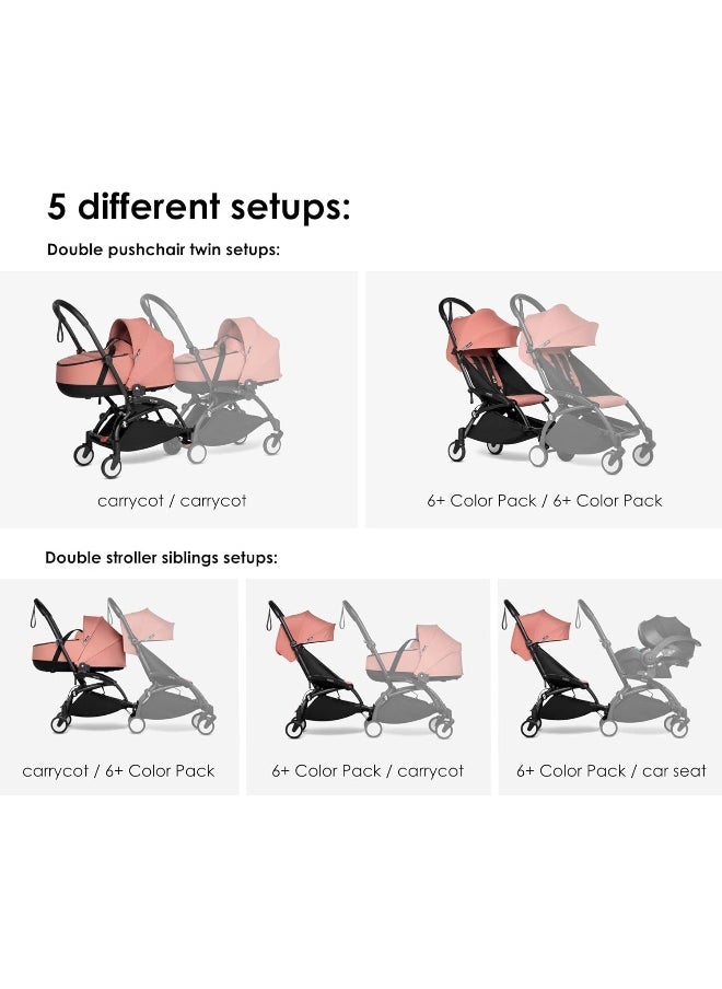 Babyzen Yoyo Stroller Connect Turn Your Yoyo2 Stroller Into A Double Stroller Still Compact And Easy To Maneuver Black