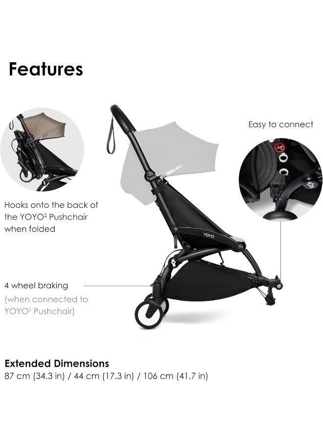 Babyzen Yoyo Stroller Connect Turn Your Yoyo2 Stroller Into A Double Stroller Still Compact And Easy To Maneuver Black