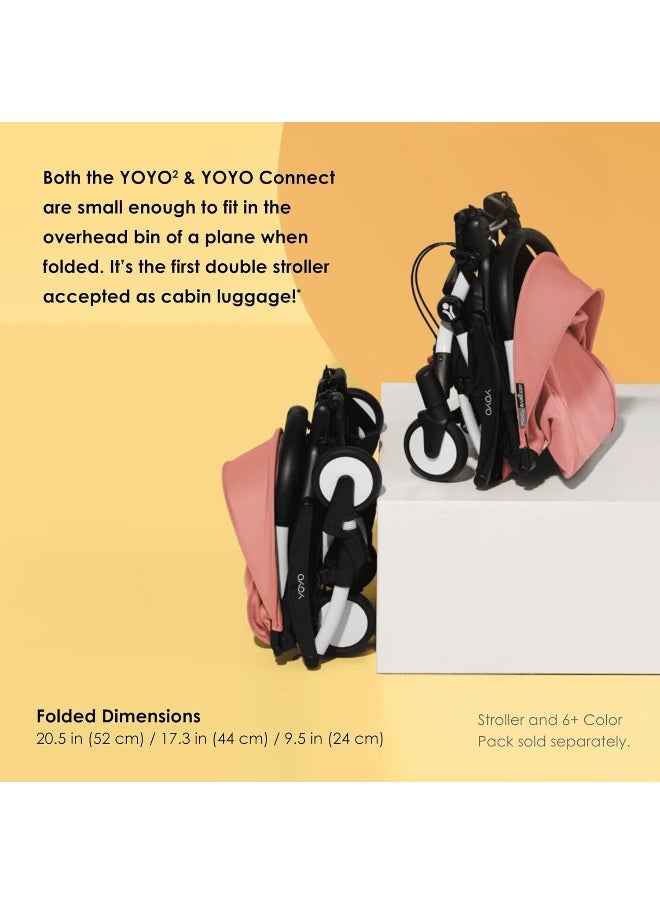 Babyzen Yoyo Stroller Connect Turn Your Yoyo2 Stroller Into A Double Stroller Still Compact And Easy To Maneuver White