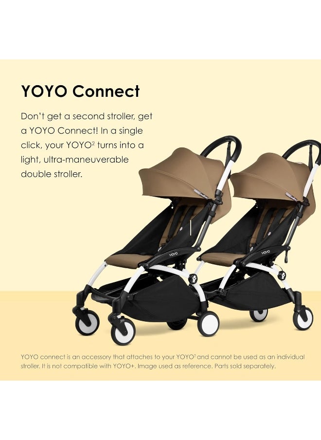 Babyzen Yoyo Stroller Connect Turn Your Yoyo2 Stroller Into A Double Stroller Still Compact And Easy To Maneuver White