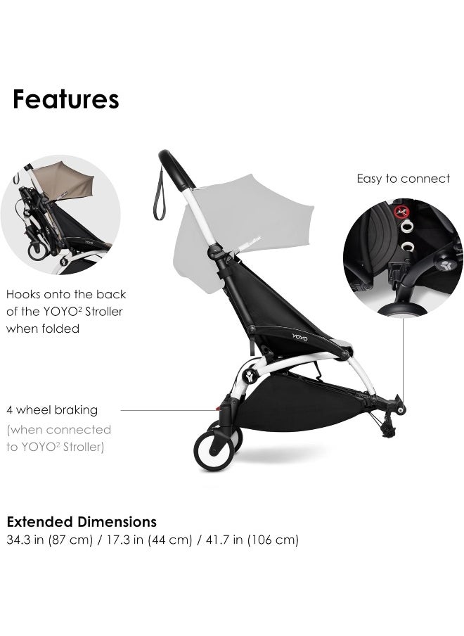 Babyzen Yoyo Stroller Connect Turn Your Yoyo2 Stroller Into A Double Stroller Still Compact And Easy To Maneuver White