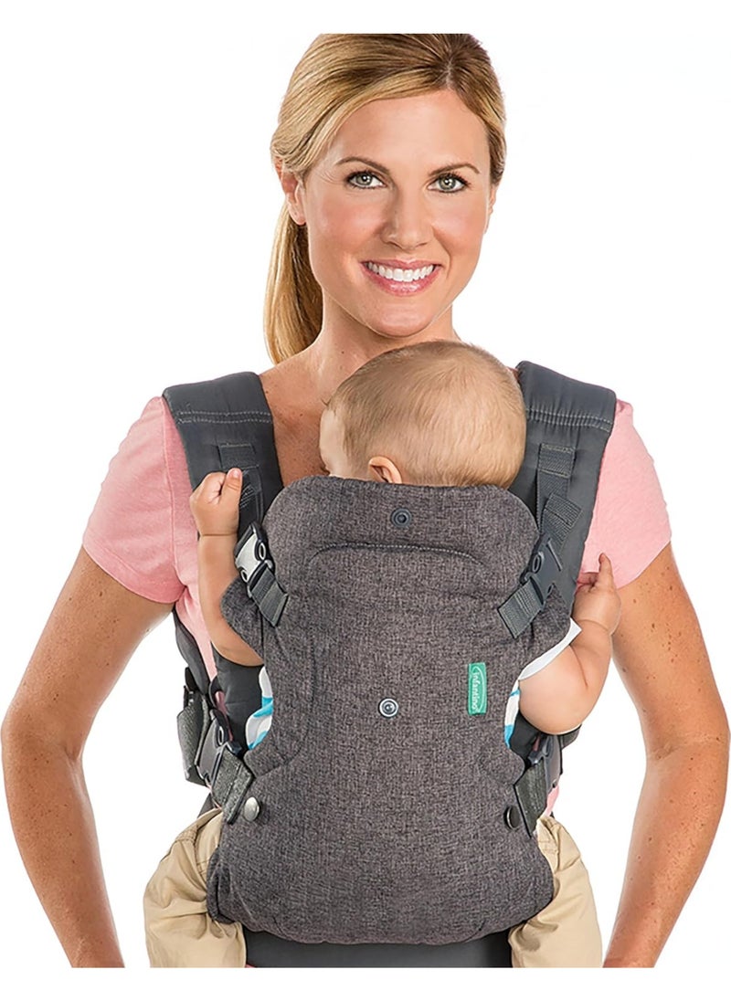 4-In-1 Flip Advanced Convertible Baby Carrier 8 Kg To 36 Kg Baby Strap Waist Carrier for walking Shopping Trip Hiking Adjustable Size u0026 Suitable for 0-36 Months Baby