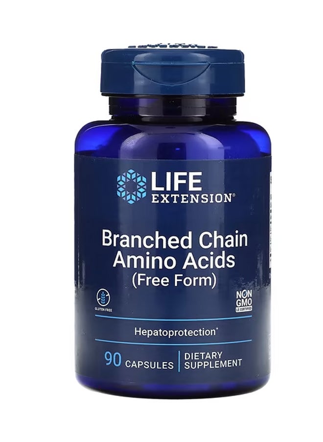 Branched Chain Amino Acids Free Form 90 Capsules