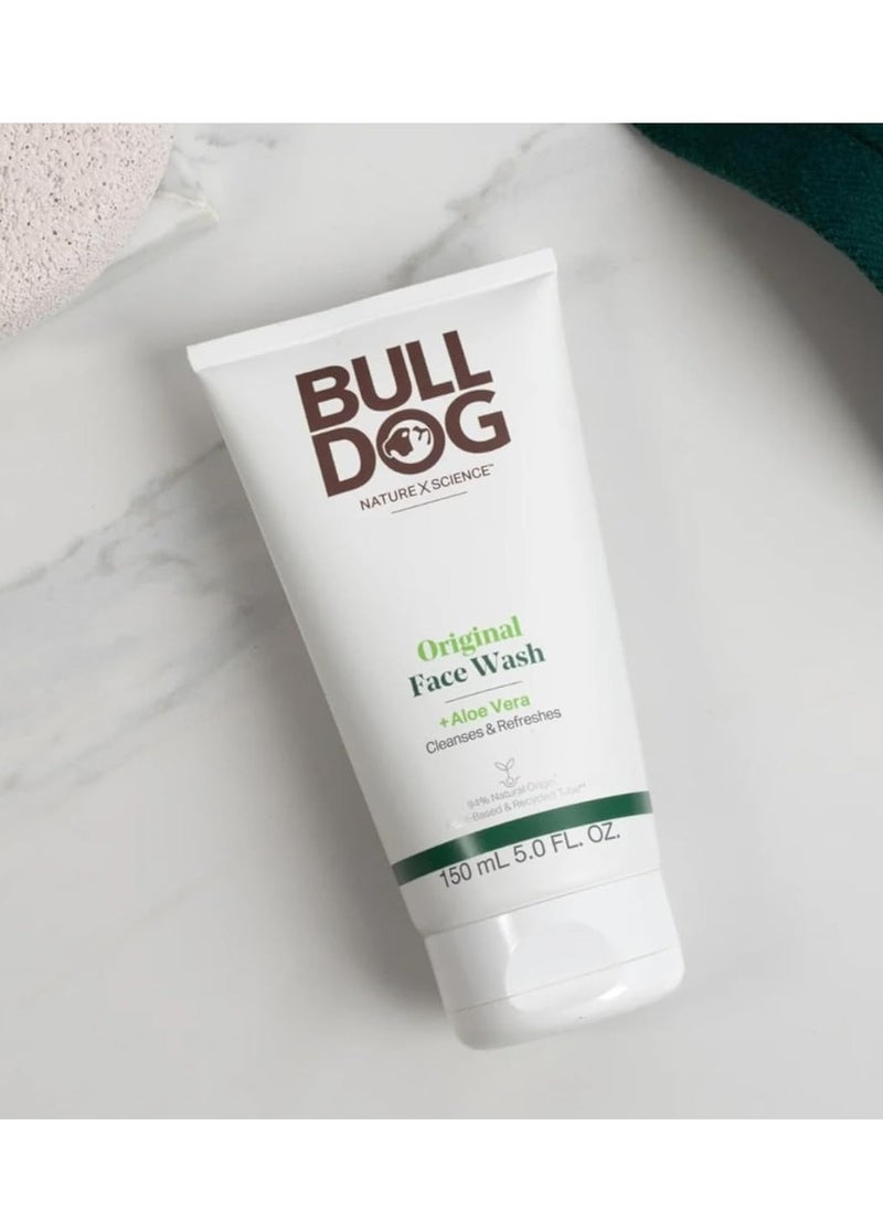 Bulldog Natural Skincare Original Face Wash For Men, 5 Oz (1 Pack)