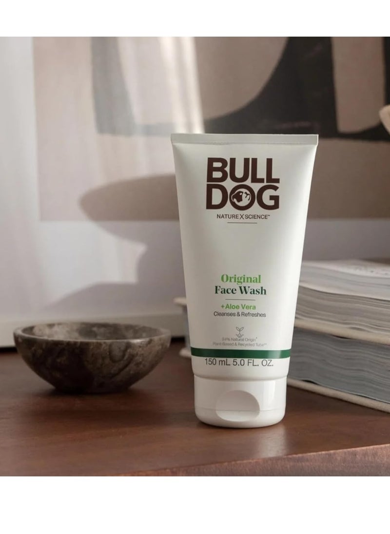 Bulldog Natural Skincare Original Face Wash For Men, 5 Oz (1 Pack)