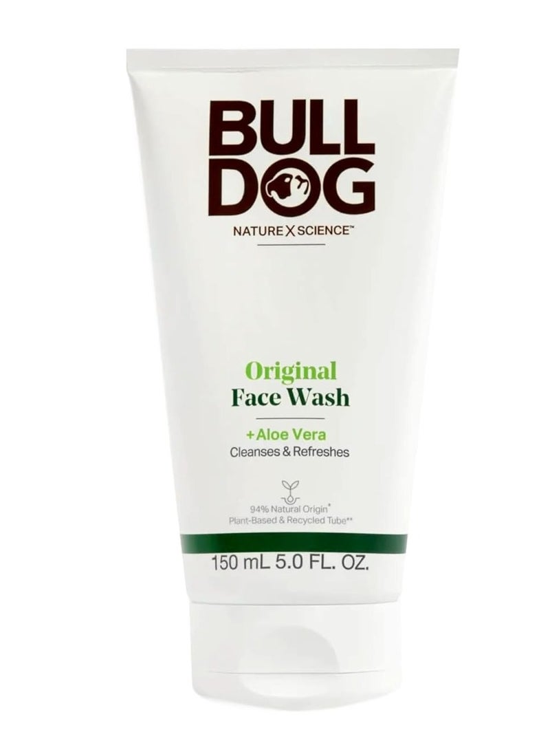 Bulldog Natural Skincare Original Face Wash For Men, 5 Oz (1 Pack)