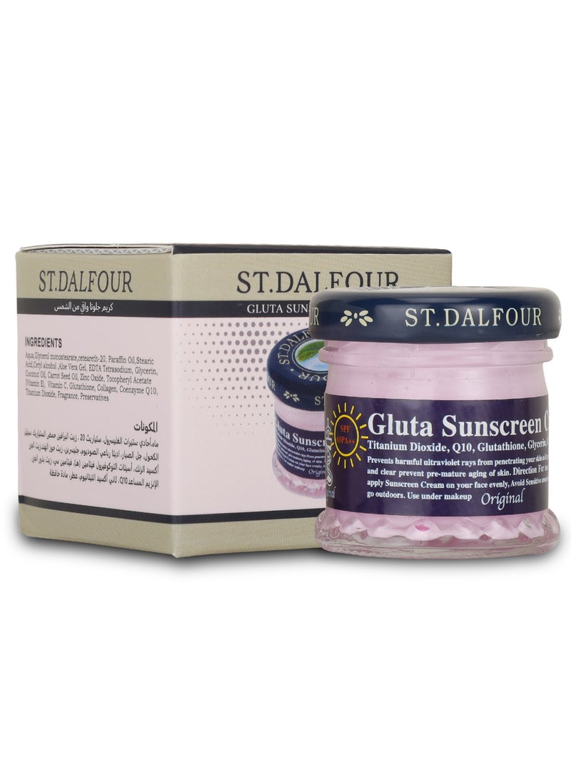 ST.DALFOUR Gluta Sunscreen Cream SPF 60 PA++ x 30 ml for Sun Protection