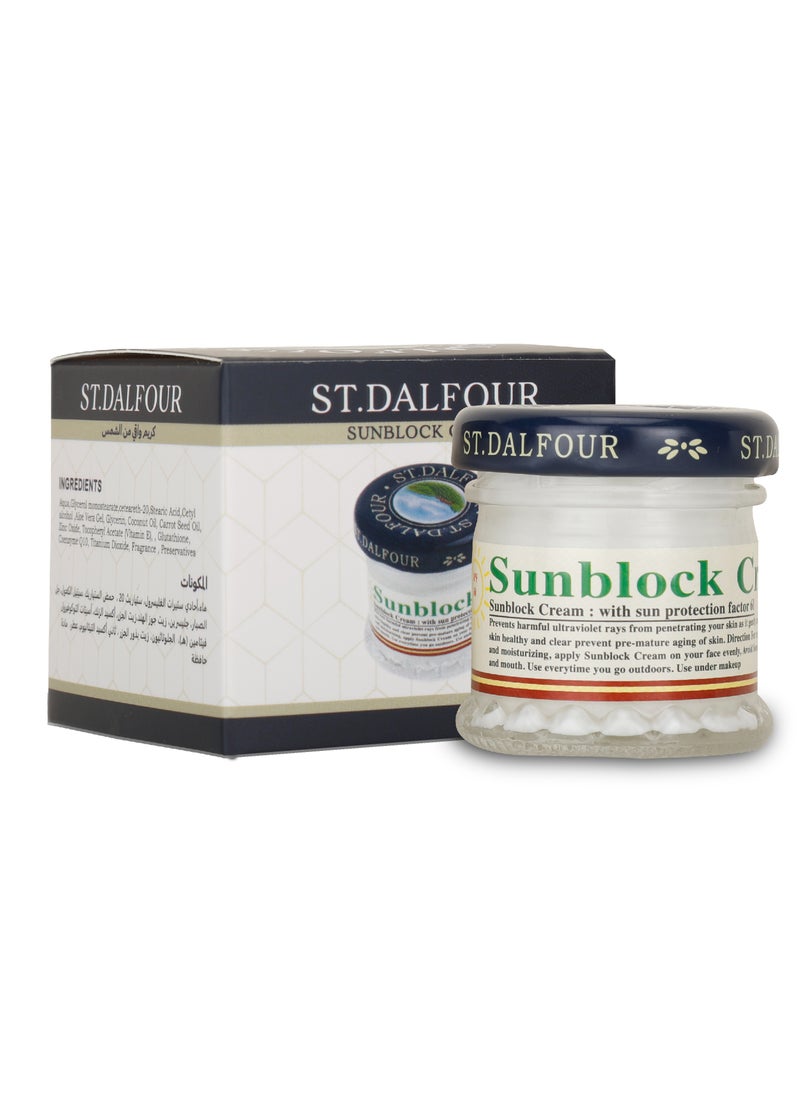 ST.DALFOUR Sunblock Cream SPF 60 PA++ - 1 x 30 ml (For All Skin Types)