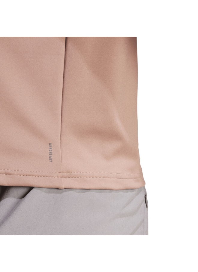 Workout Essentials Minimal Branding 1/4 Zip Cover Up Women Track Top