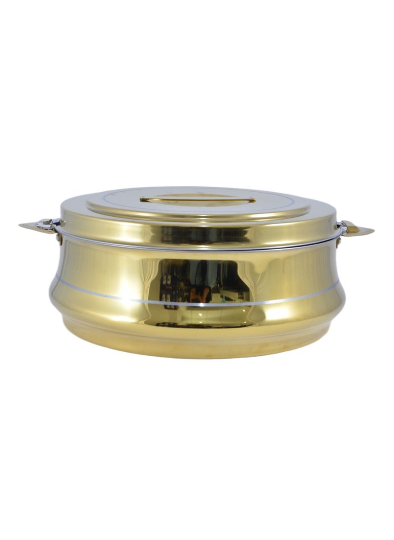Riyadh Hotpot 7500ml Capacity - Unique Locking Lid - High Quality Stainless Steel - Gold & Silver Line