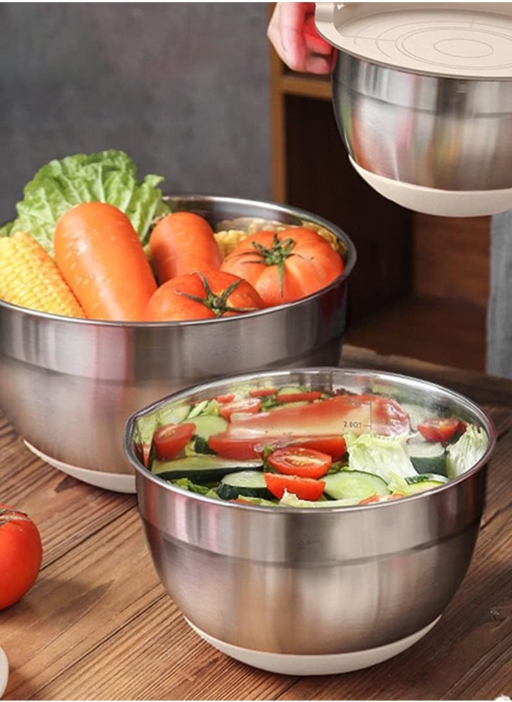 Mixing bowl set with airtight cover,perfect for mixing and serving dishes