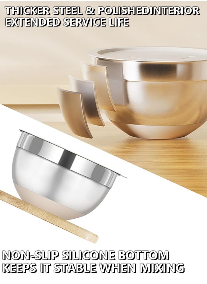 Mixing bowl set with airtight cover,perfect for mixing and serving dishes