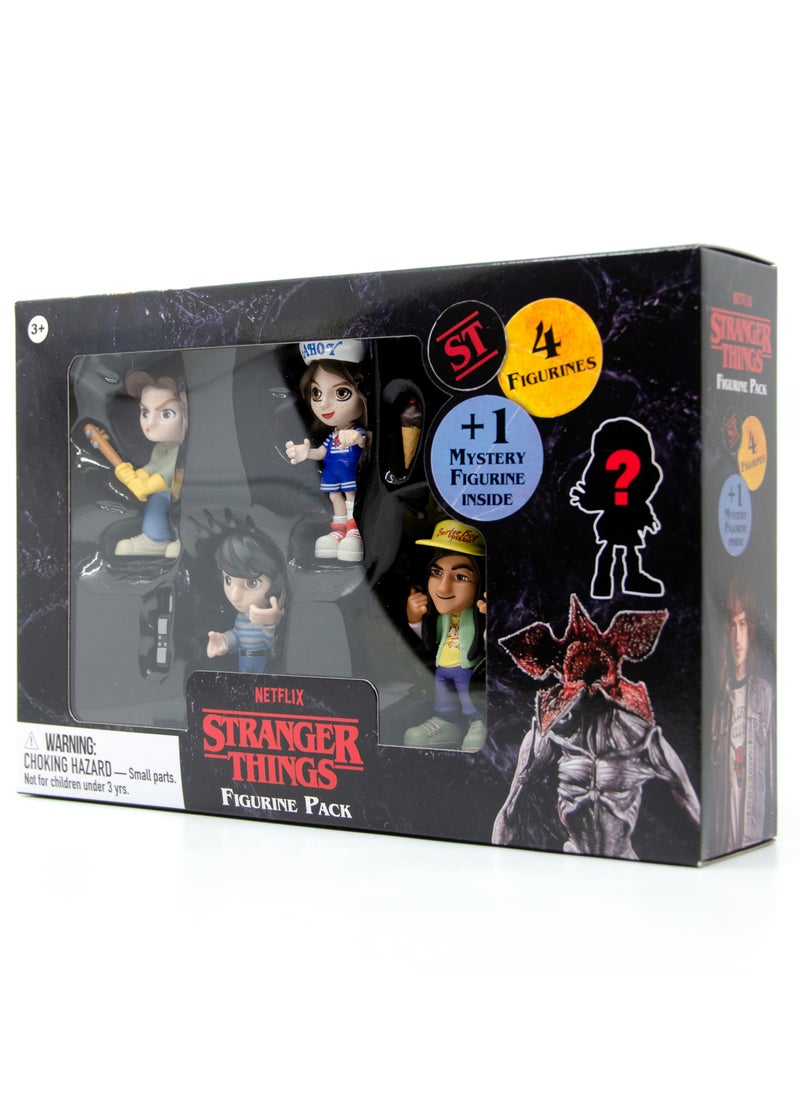 Stranger Things Figure Gift Set 4+1 Figure, Assorted 1 Piece (Character & Color May Vary) | Collectible Figure | Mystery Figure | Gift for Kids and Collectors!