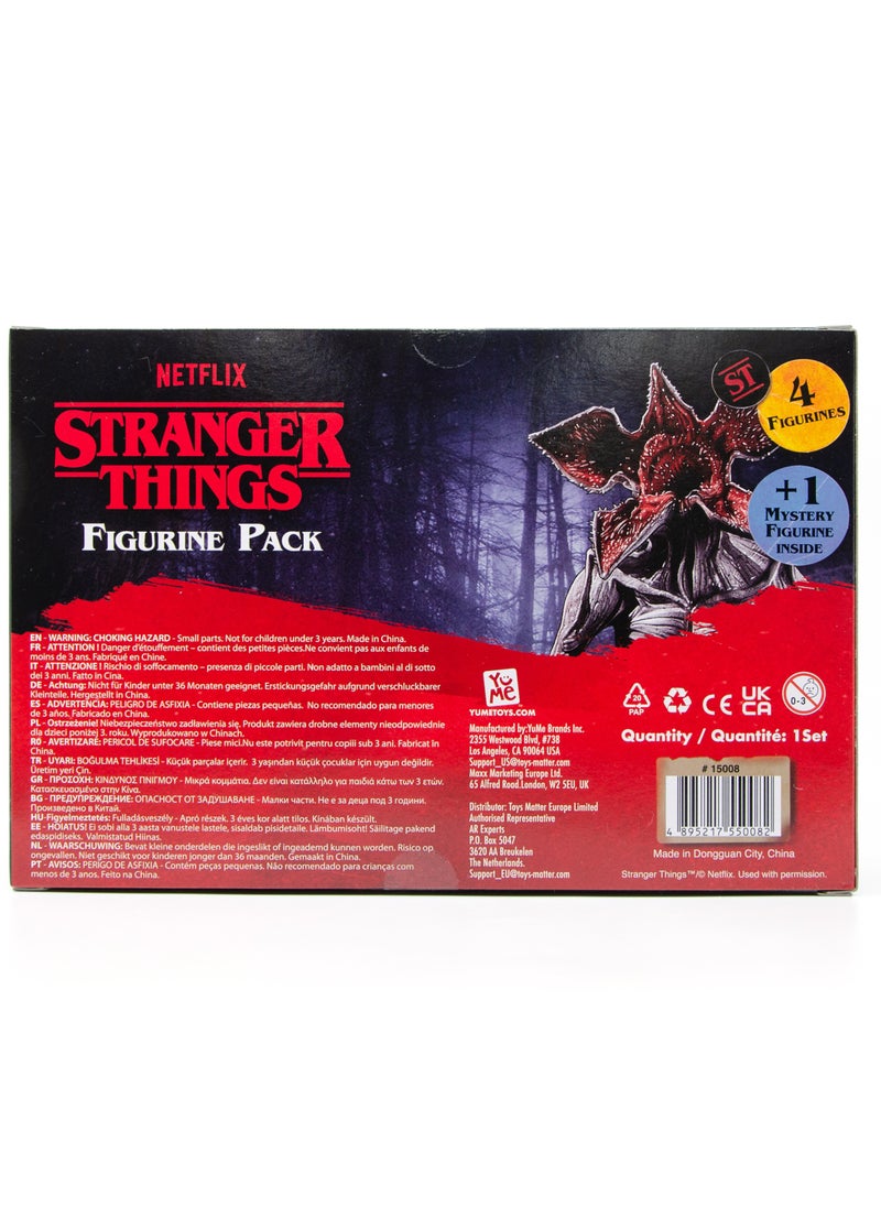 Stranger Things Figure Gift Set 4+1 Figure, Assorted 1 Piece (Character & Color May Vary) | Collectible Figure | Mystery Figure | Gift for Kids and Collectors!