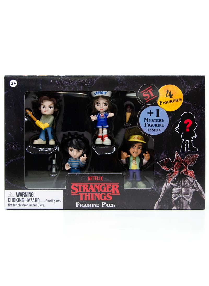 Stranger Things Figure Gift Set 4+1 Figure, Assorted 1 Piece (Character & Color May Vary) | Collectible Figure | Mystery Figure | Gift for Kids and Collectors!