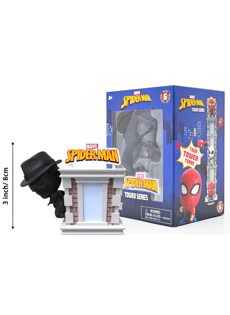 Spiderman Tower Series With Window Box, Assorted 1 Piece (Style & Color May Vary) | Collectible Figure | Mystery Figure | Gift for Kids and Collectors!