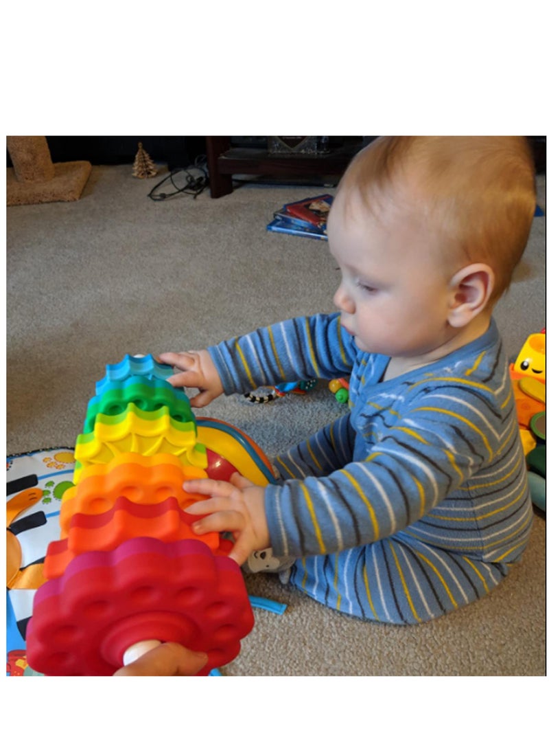 Baby Spinning Toy Stacking Toy for Babies and Toddlers Educational Toddler Learning Toys Spinning Wheel Toy for Focus Dexterity Brain Development Interactive Learning Stacking Toys