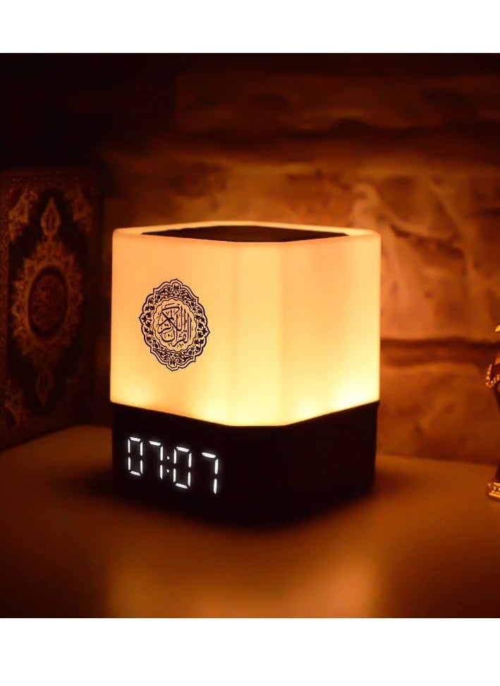 Touch Lamp Azan Clock Quran Cube Speaker QB303