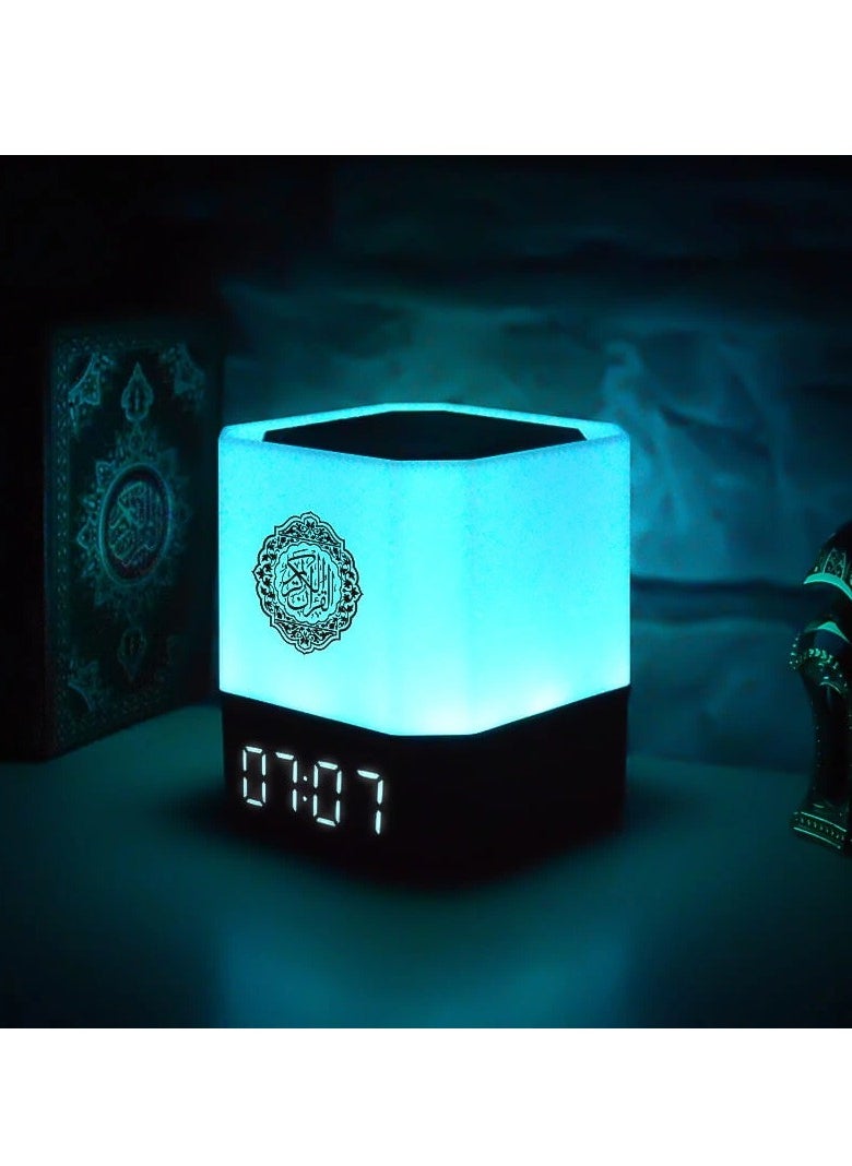 Touch Lamp Azan Clock Quran Cube Speaker QB303