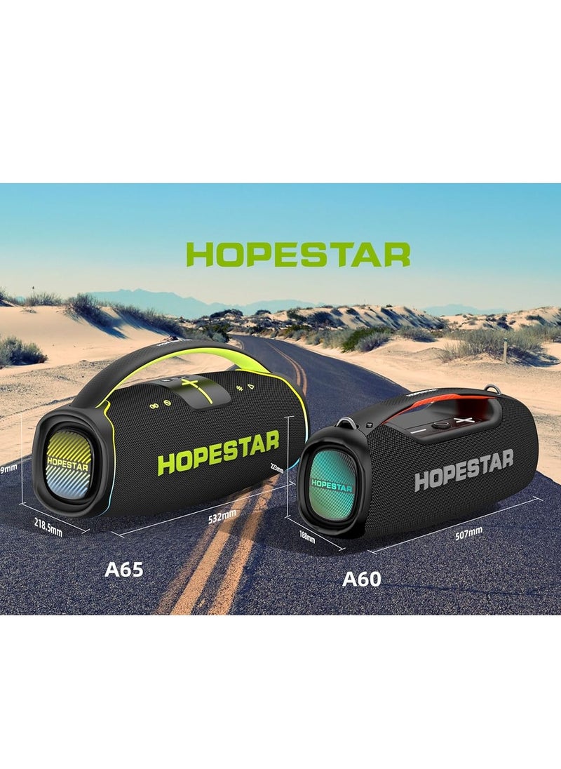 A65 300W Portable Bluetooth Speaker – Big Bass, Karaoke Mic, IPX6 Waterproof, 30000mAh Battery, TWS Stereo, LED Lights & Handle – Perfect for Parties, Camping, and Outdoor Adventures