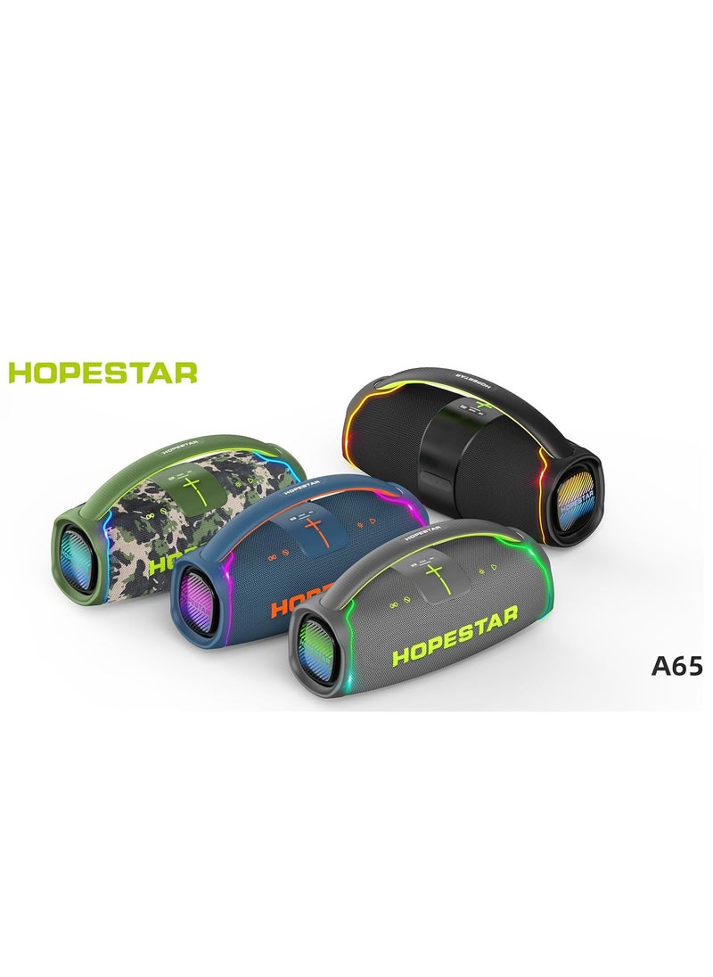 A65 300W Portable Bluetooth Speaker – Big Bass, Karaoke Mic, IPX6 Waterproof, 30000mAh Battery, TWS Stereo, LED Lights & Handle – Perfect for Parties, Camping, and Outdoor Adventures