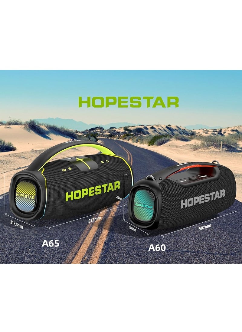 A65 300W Portable Bluetooth Speaker – Big Bass, Karaoke Mic, IPX6 Waterproof, 30000mAh Battery, TWS Stereo, LED Lights & Handle – Perfect for Parties, Camping, and Outdoor Adventures