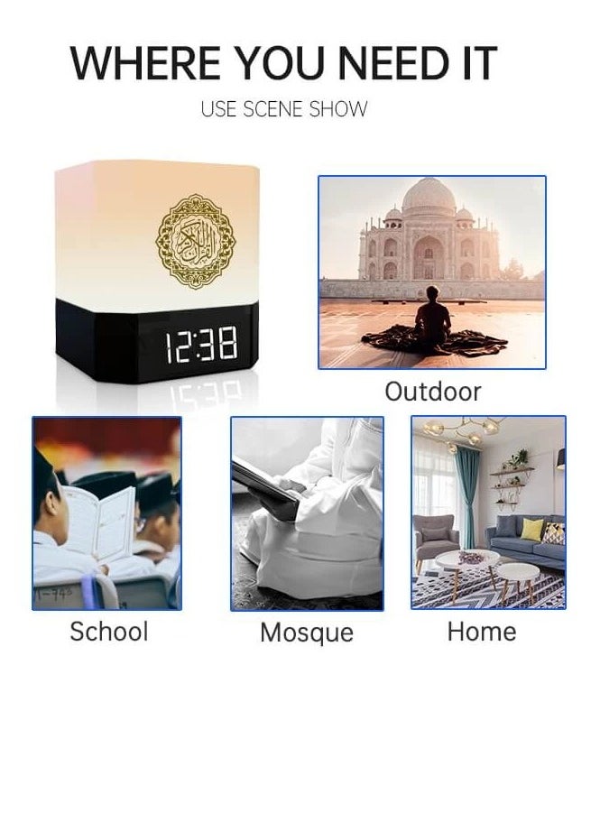 Touch Lamp Azan Clock Quran Cube Speaker QB303