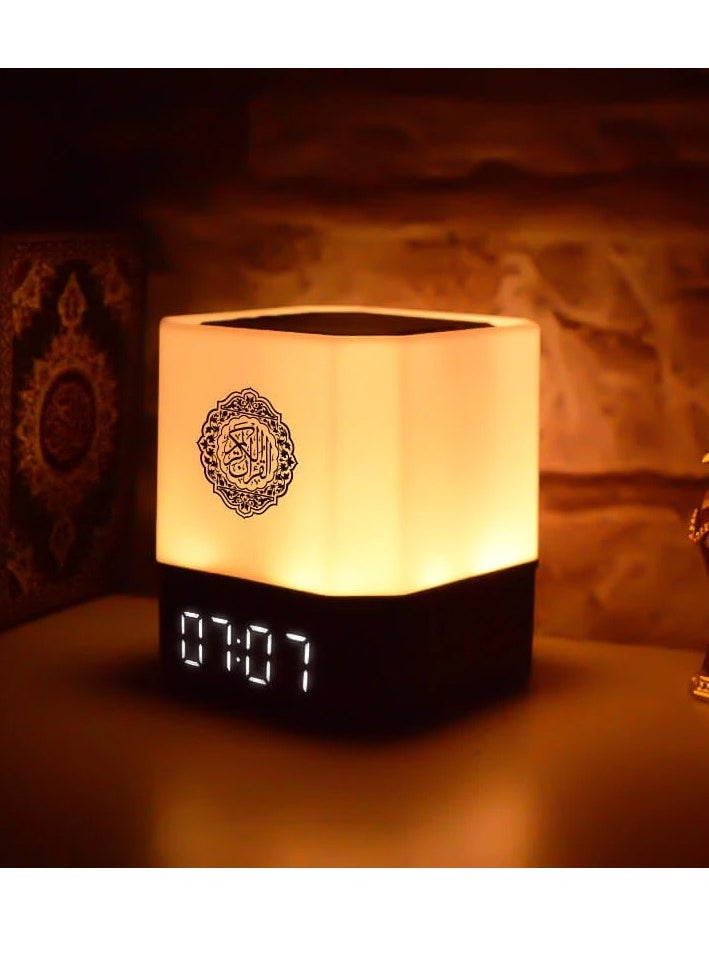 Touch Lamp Azan Clock Quran Cube Speaker QB303