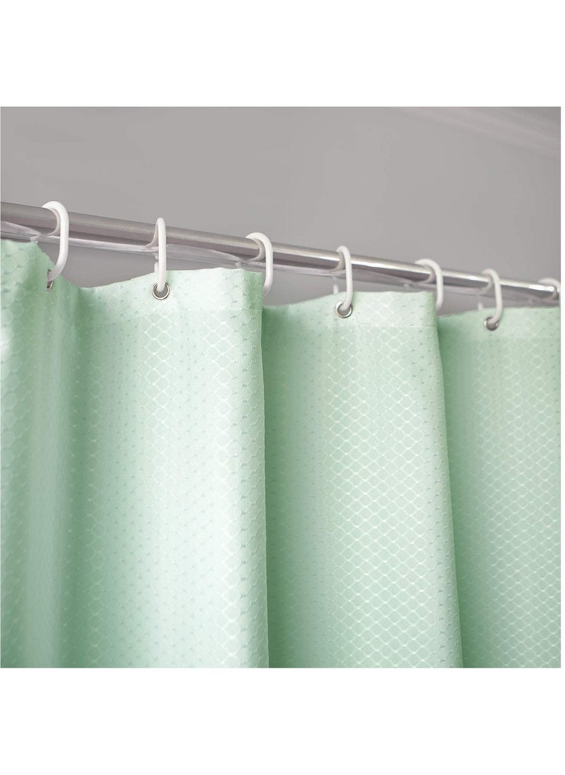 Premium Shower Curtain Waterproof Thickened Polyester Fabric Durable Mildew Stain Resistant Stylish Curtain (Green, 200 x 180 cm)
