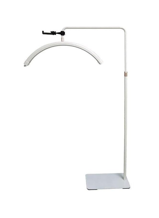 Xria HD-M8X Modern 50W Half-moon Shaped Fill Light 3000K-6000K Dimmable LED Light Floor Lamp for SPA Tattoo Beauty Salon Eyelash Makeup (White)