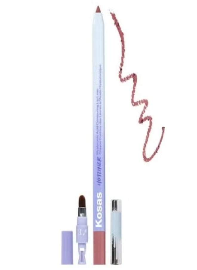 Arabic Kosas Hotliner Precise Contouring Lip Liner with Hyaluronic Acid - Mega - Cool Pink 0.02 oz