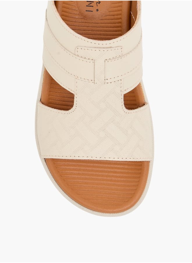 Boys Textured Slip-On Arabic Sandals