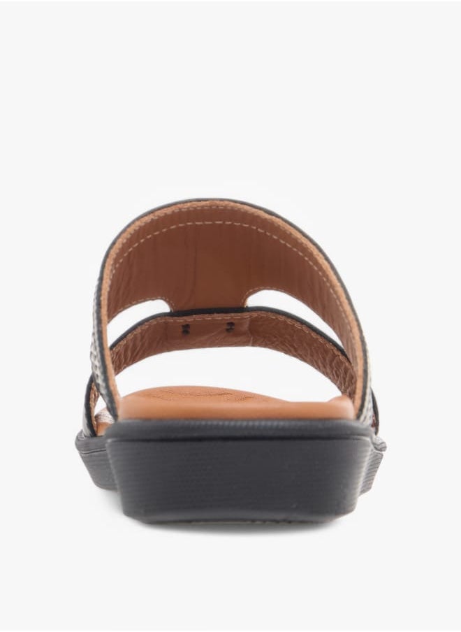 Boys Textured Slip-On Arabic Sandals