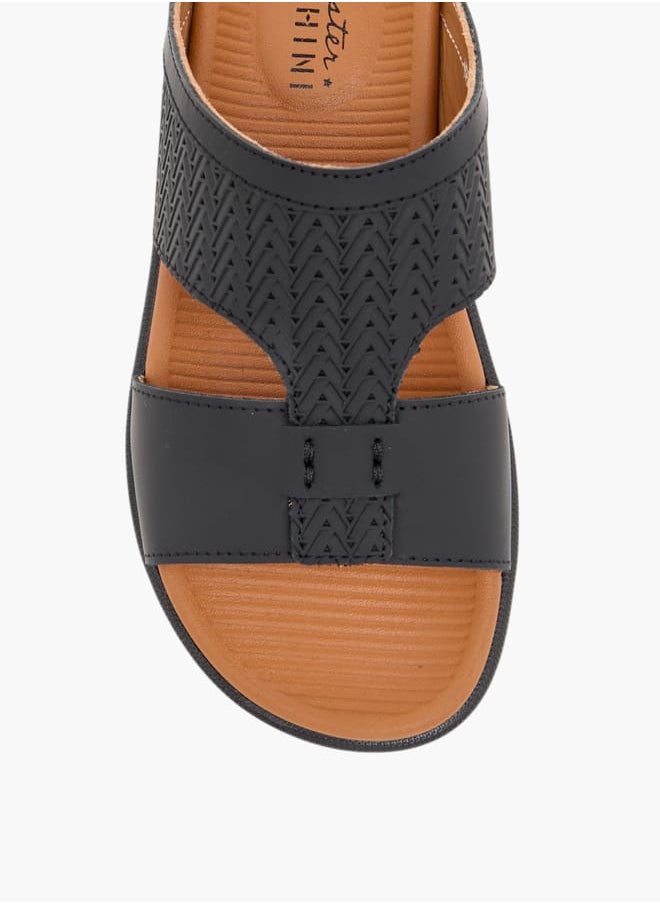 Boys Textured Slip-On Arabic Sandals