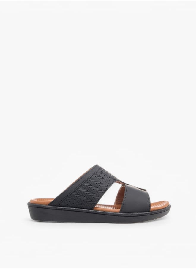 Boys Textured Slip-On Arabic Sandals
