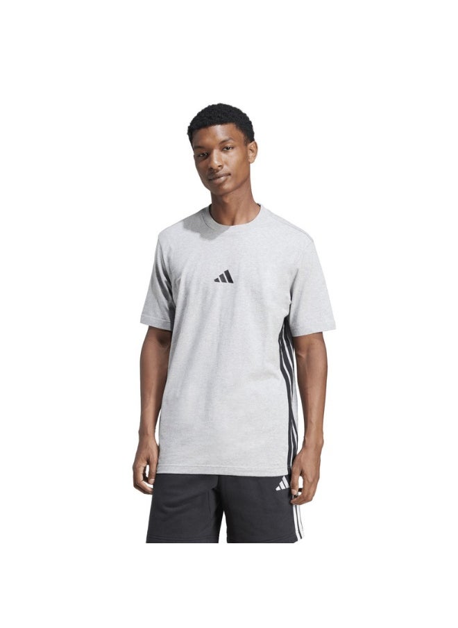 essentials three stripes single men t-shirt
