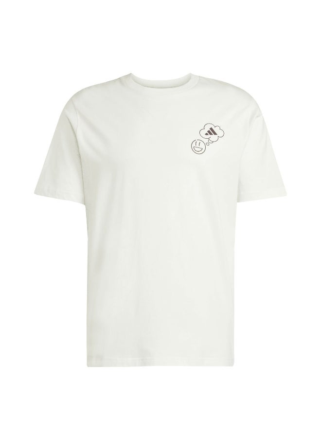 lounge verbiage circle men graphic t-shirt